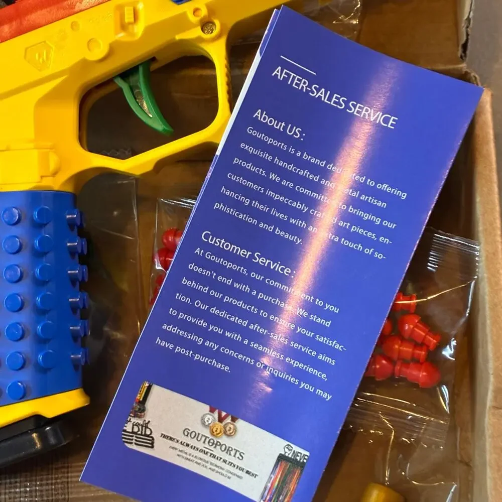 Block Glock Toy Brick Building Kit Pistol DIY Construction Set w/ Targets  Adult